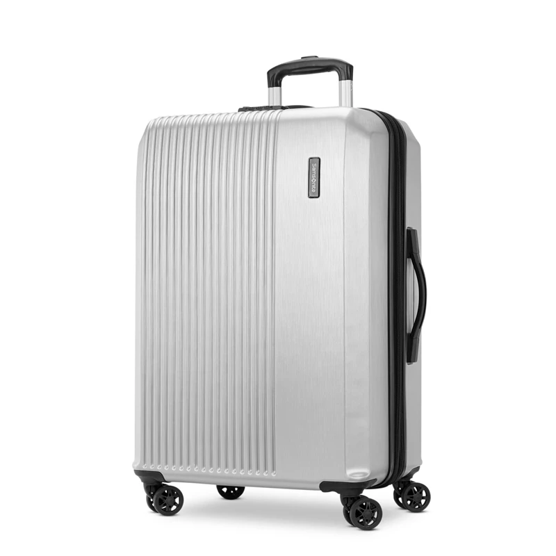 Aluminum Silver Samsonite Alliance SE Large Spinner Checked Luggage | 915802-WZS