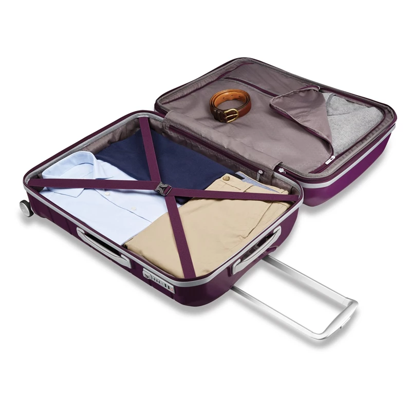 Amethyst Purple Samsonite Freeform Medium Spinner Checked Luggage | 081396-QWH