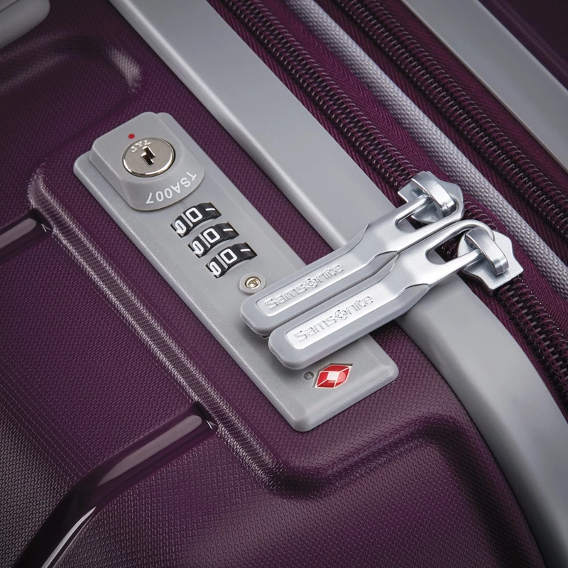 Amethyst Purple Samsonite Freeform Medium Spinner Checked Luggage | 081396-QWH