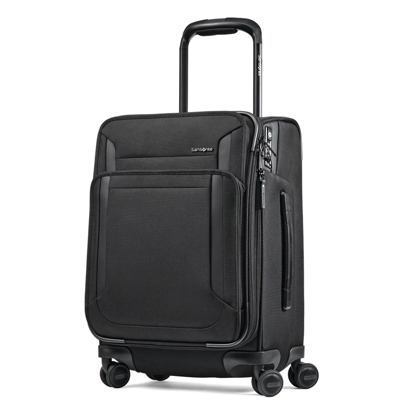 Black Samsonite Armage II Carry-On Spinner Softside Luggage | 378062-BSR