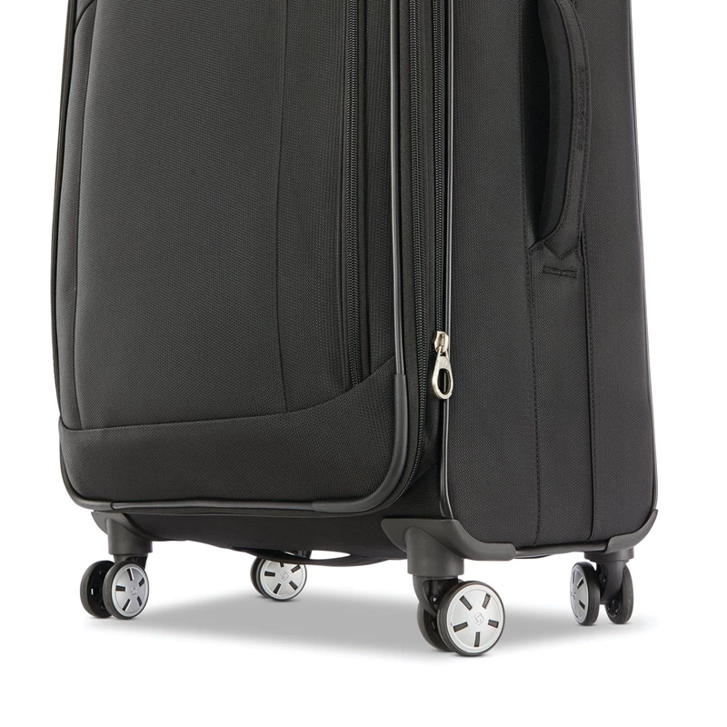 Black Samsonite Atrium Medium Spinner Checked Luggage | 140637-IPK