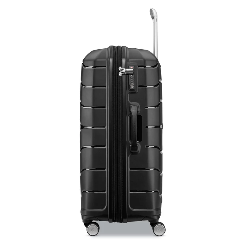 Black Samsonite Freeform Large Spinner Checked Luggage | 709614-AWM