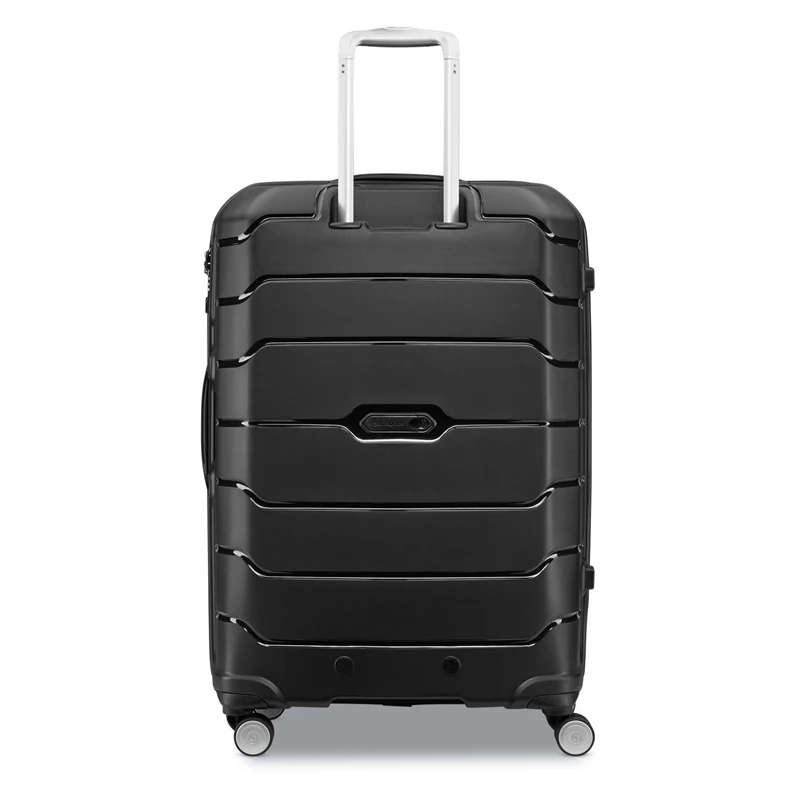 Black Samsonite Freeform Large Spinner Checked Luggage | 709614-AWM