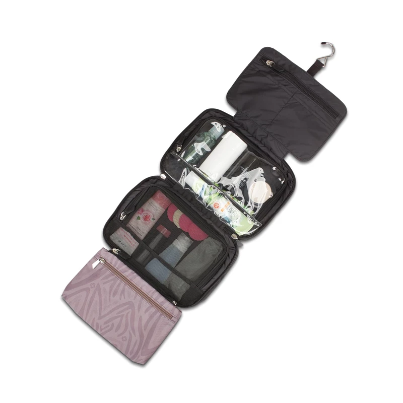 Black Samsonite Just Right Hanging Travel Case Toiletry & Cosmetic Kits | 136024-ROS