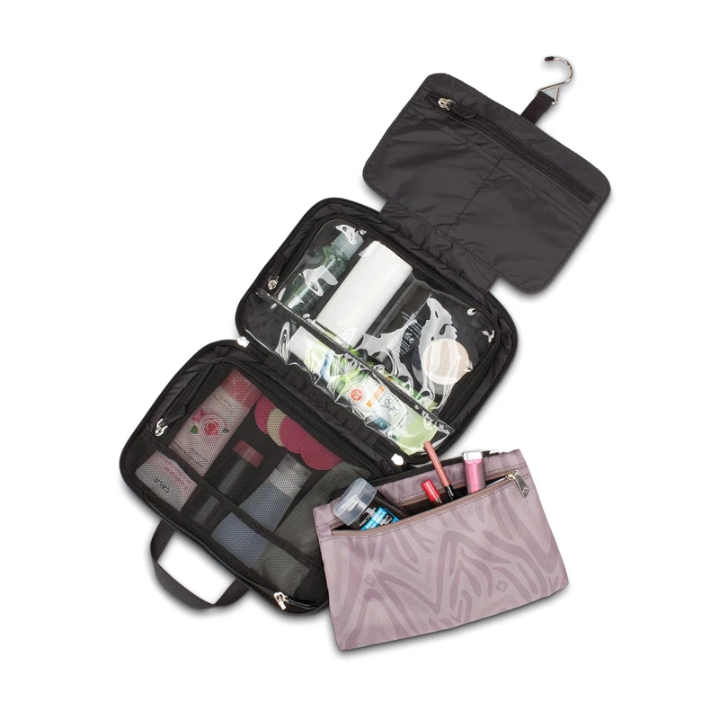 Black Samsonite Just Right Hanging Travel Case Toiletry & Cosmetic Kits | 136024-ROS