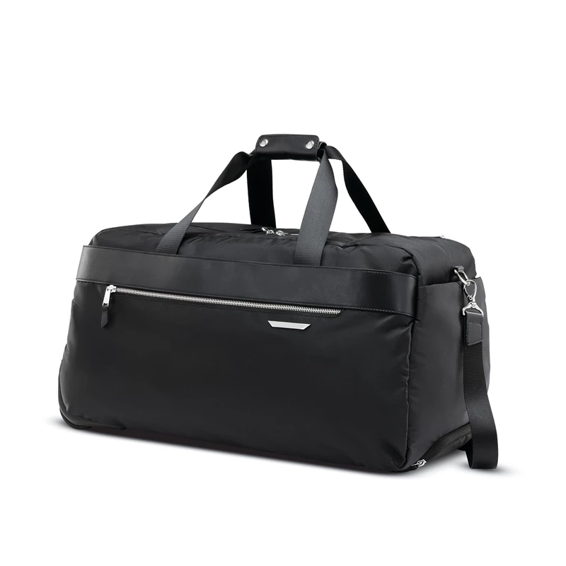 Black Samsonite Just Right Weekend Wheeled Duffel Wheeled Duffels | 147602-NJG