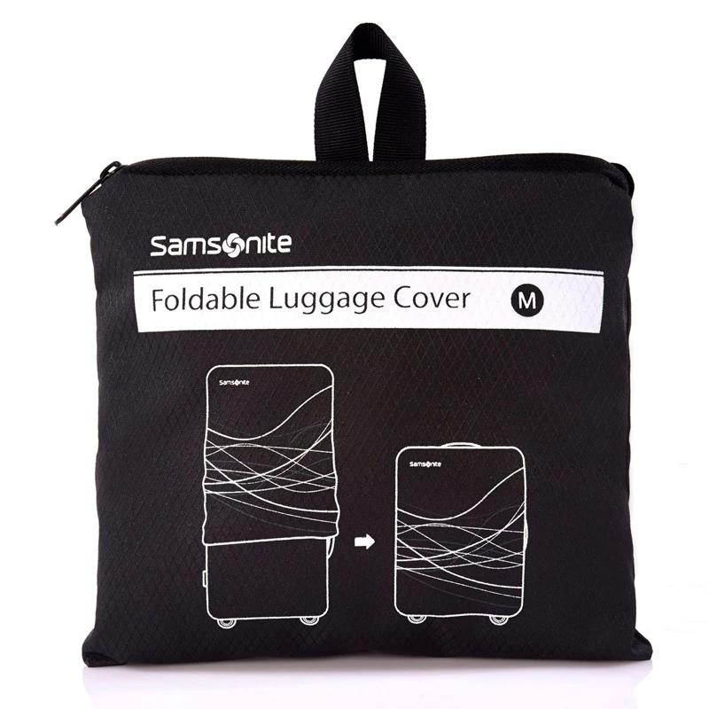 Black Samsonite Medium Foldable Luggage Cover Luggage Accessories | 975082-WXZ