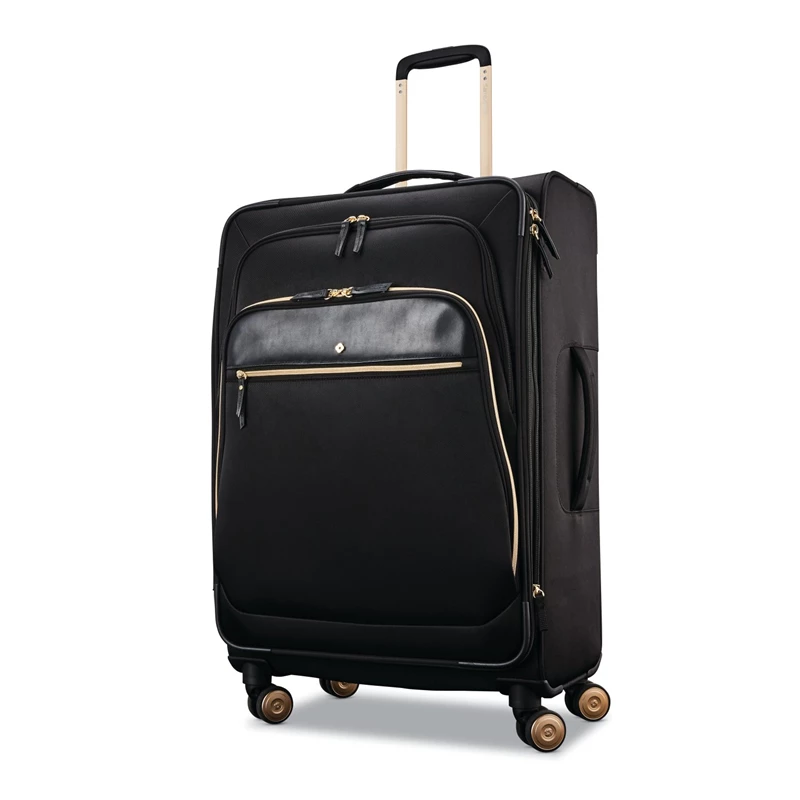 Black Samsonite Mobile Solution Large Expandable Spinner Checked Luggage | 107398-CJN