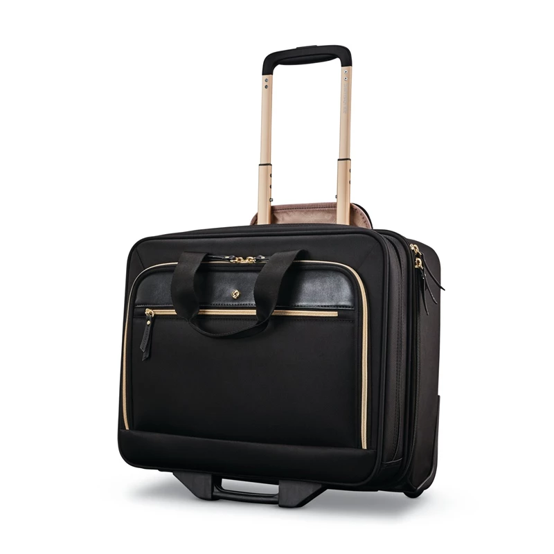 Black Samsonite Mobile Solution Upright Wheeled Mobile Office Wheeled Briefcases | 365120-YMZ