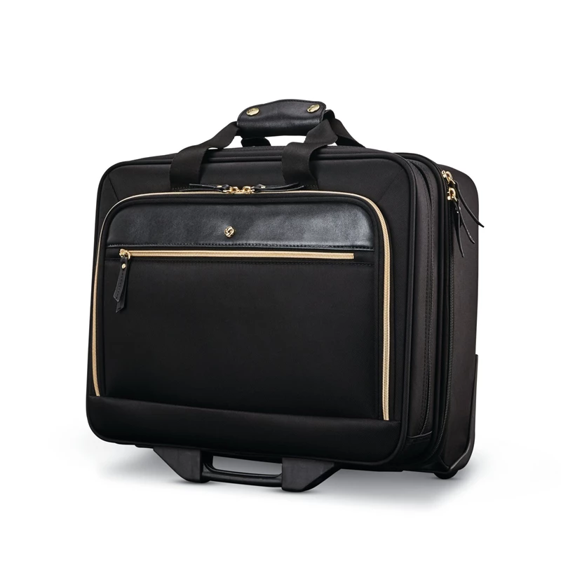 Black Samsonite Mobile Solution Upright Wheeled Mobile Office Wheeled Briefcases | 365120-YMZ