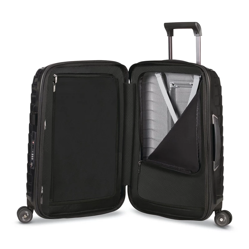 Black Samsonite Proxis 22 x 14 x 9 Carry-On Spinner Carry On Luggage | 902814-YCS