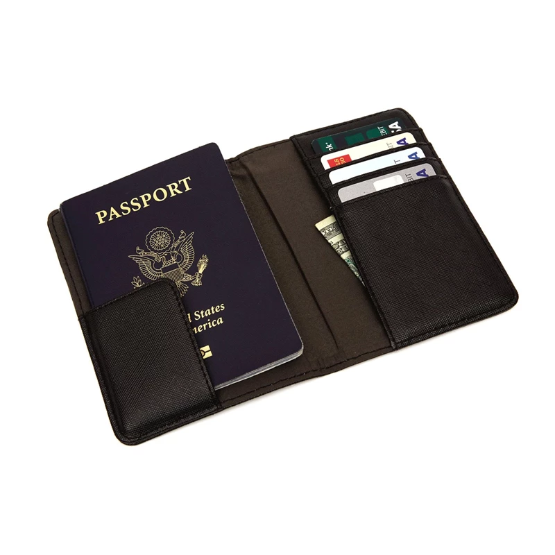 Black Samsonite RFID Passport Wallet RFID Accessories | 381246-ELA