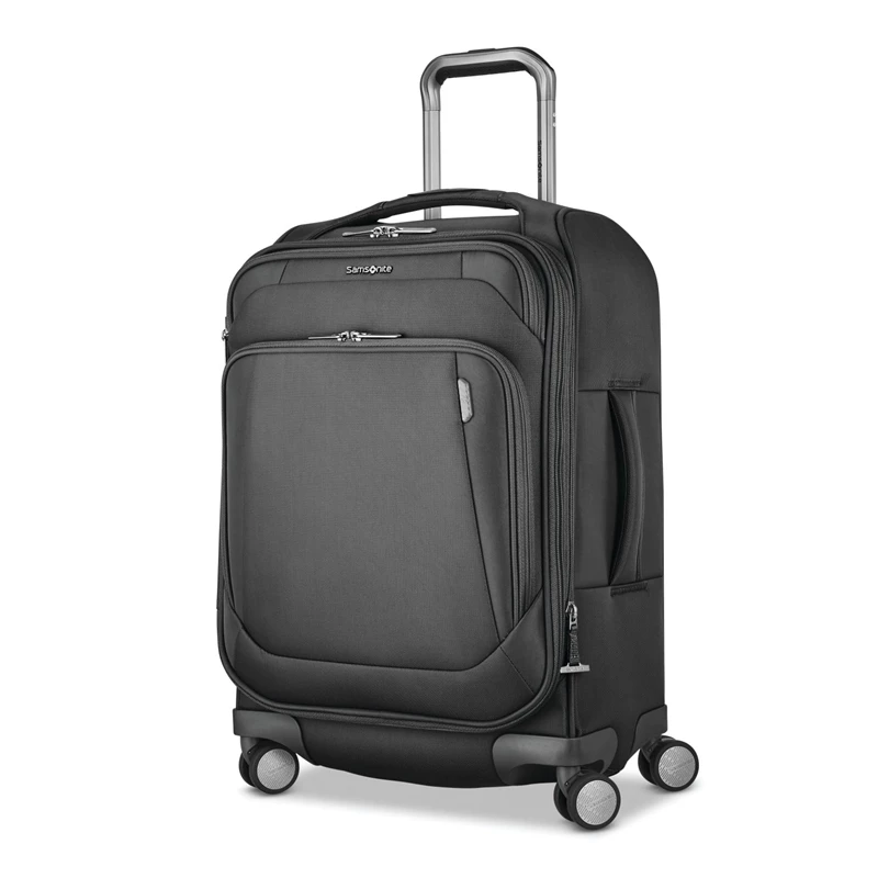 Black Samsonite Theorym Carry-On Spinner Carry On Luggage | 241780-BQI