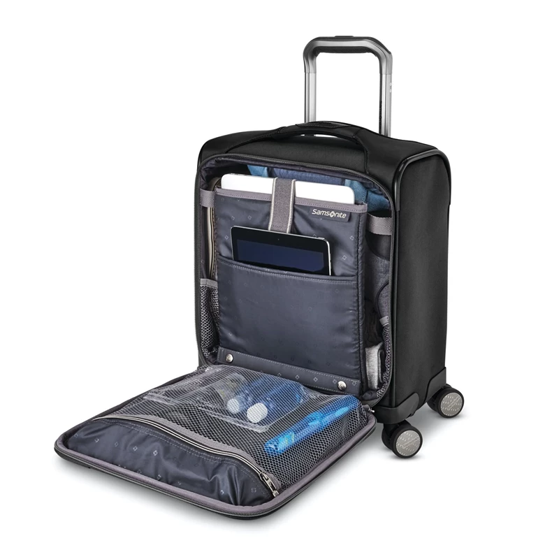 Black Samsonite Theorym Underseater Spinner Spinner Luggage | 720384-BSF