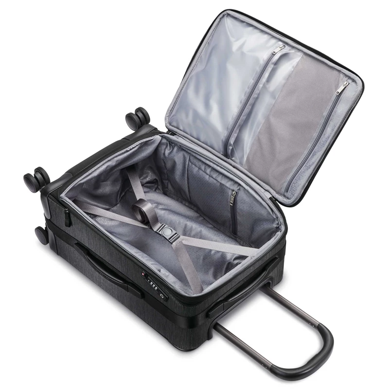 Black/Silver Samsonite SXK Carry-On Expandable Spinner Carry On Luggage | 632049-OHU