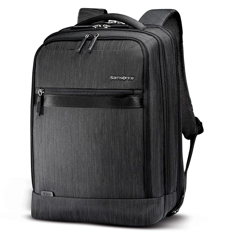 Black/Silver Samsonite SXK Prime Expandable Backpack Laptop Backpacks | 209413-OUH