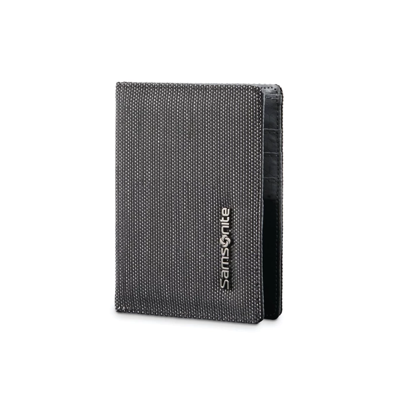 Black/Silver Samsonite SXK RFID Passport Wallet Wallets & Passport Covers | 405326-IVA