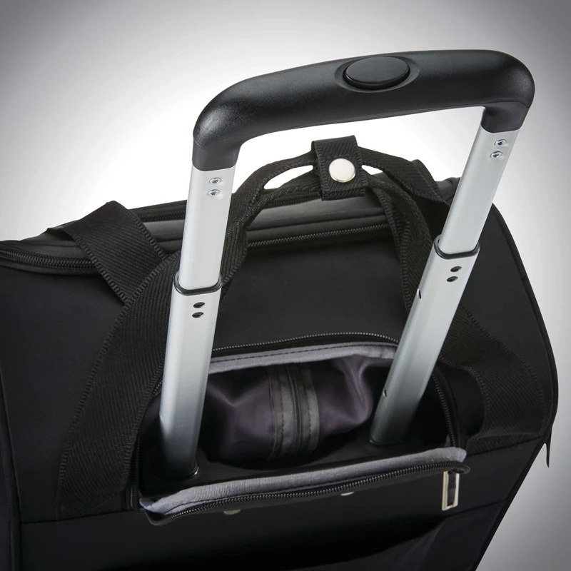 Black / White / Black Samsonite Spinner Underseater with USB Port Underseat Luggage | 532014-ZBC