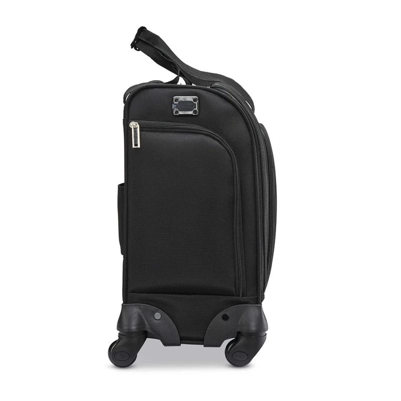 Black / White / Black Samsonite Spinner Underseater with USB Port Underseat Luggage | 532014-ZBC