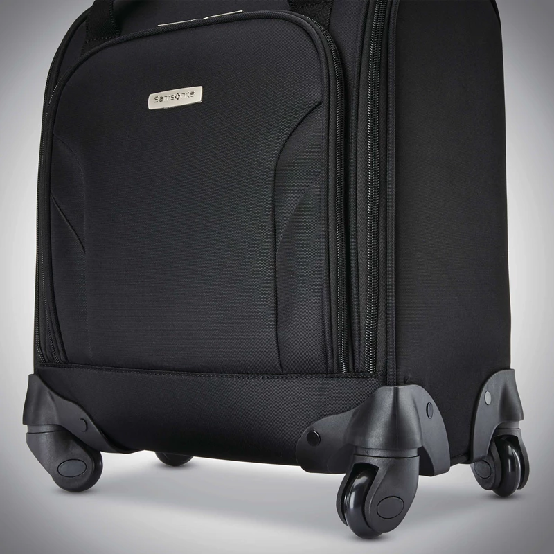 Black / White / Black Samsonite Spinner Underseater with USB Port Underseat Luggage | 532014-ZBC