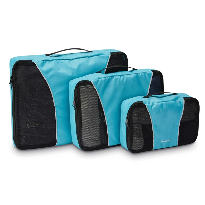 Blue Samsonite 3 Piece Packing Cube Set Packing Organization | 673584-VDZ