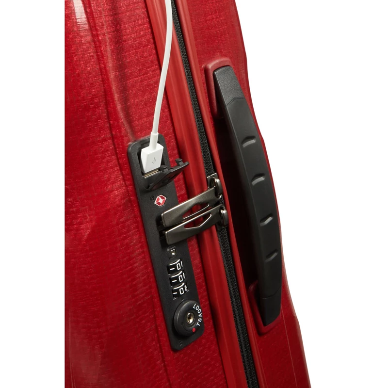 Chili Red Samsonite C-Lite Carry-On Spinner Spinner Luggage | 607128-SNC