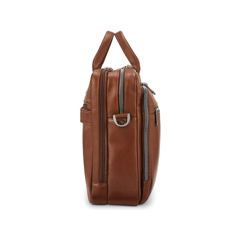 Cognac Samsonite Classic Leather Toploader Business Bags | 726590-FWO