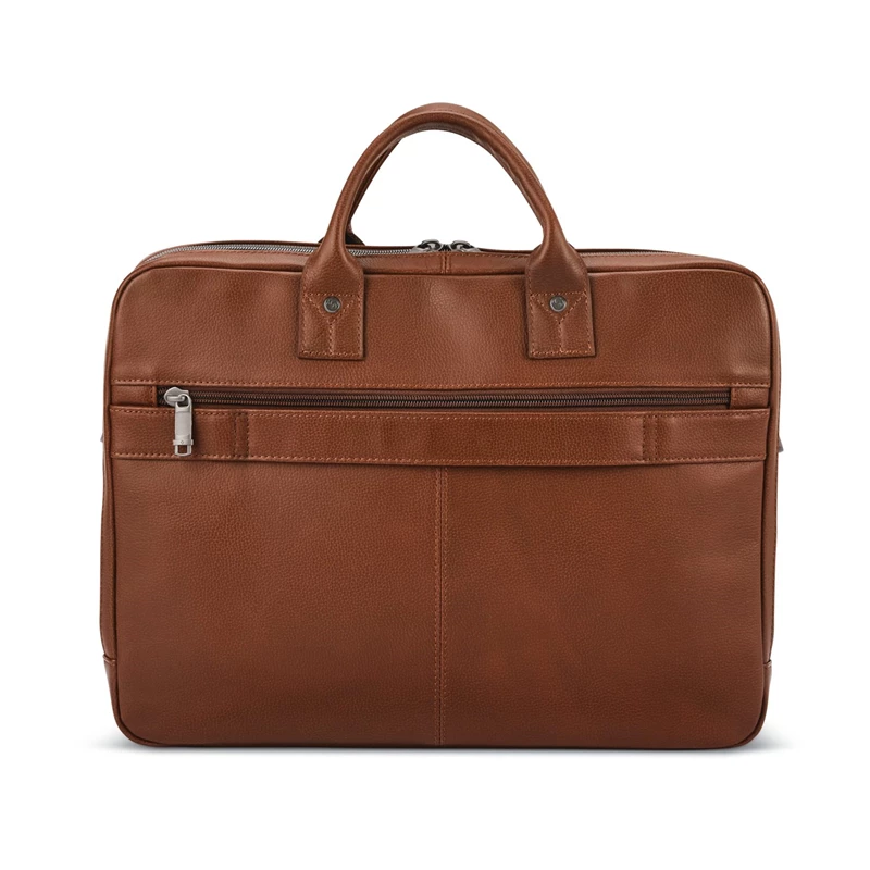 Cognac Samsonite Classic Leather Toploader Business Bags | 726590-FWO