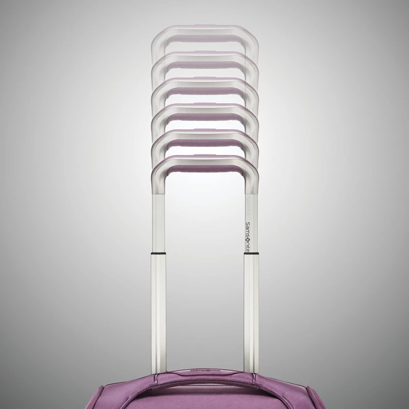 Dahlia Purple Samsonite Theorym Large Spinner Checked Luggage | 052714-DWL