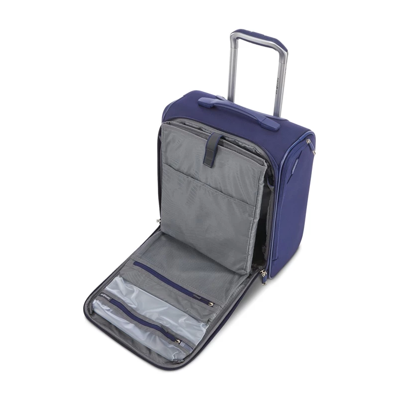 Iris Blue Samsonite Ascentra Wheeled Underseater Softside Luggage | 937425-ZQJ