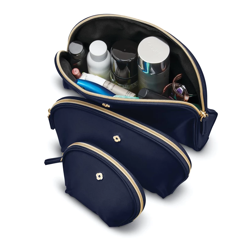 Navy Blue Samsonite Mobile Solution 3 Piece Travel Set Toiletry & Cosmetic Kits | 196758-ZQO