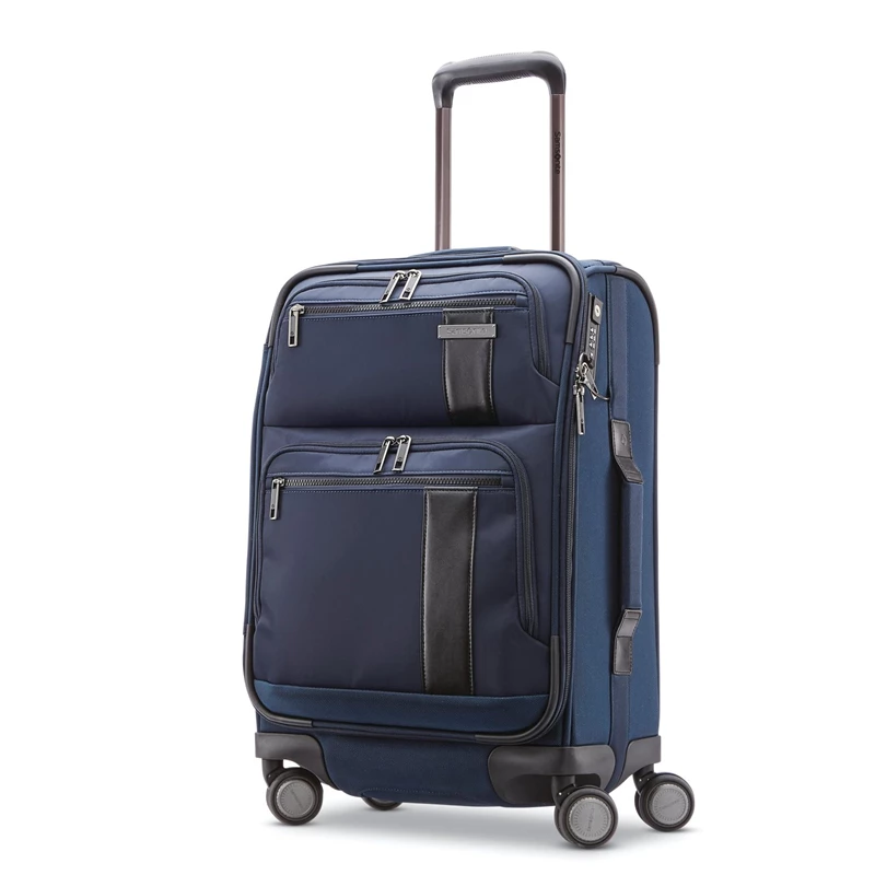 Navy/Gunmetal Samsonite NuRoad Carry-On Spinner Carry On Luggage | 073159-QRK