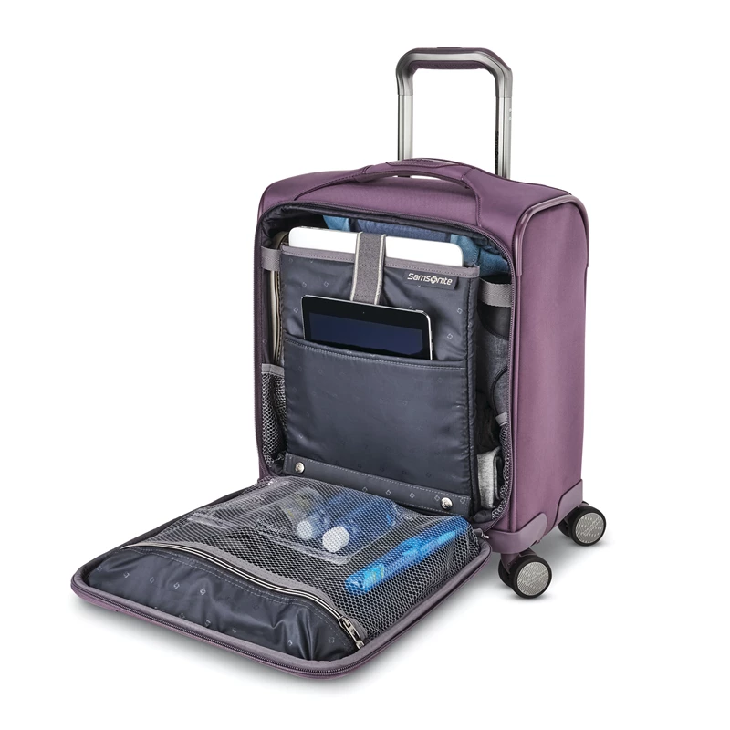 Navy Samsonite Theorym Underseater Spinner Underseat Luggage | 174526-YEU