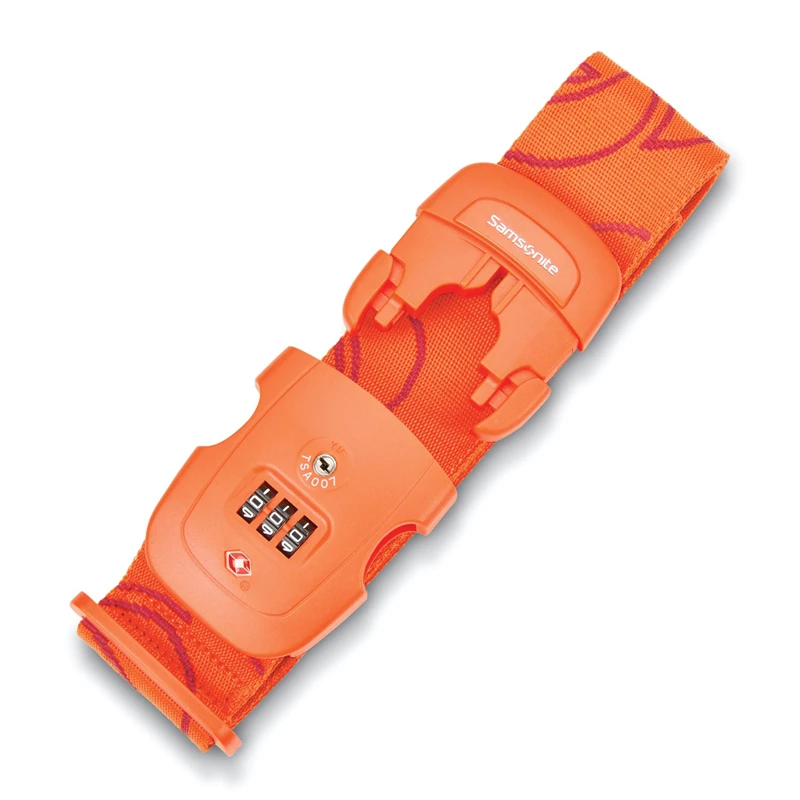 Orange Tiger Samsonite 3 Dial Travel Sentry Combination Luggage Strap Luggage Accessories | 076538-JHT