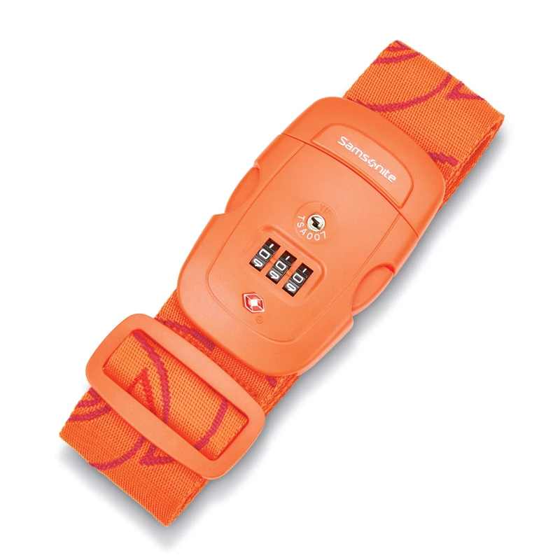 Orange Tiger Samsonite 3 Dial Travel Sentry Combination Luggage Strap Luggage Accessories | 076538-JHT