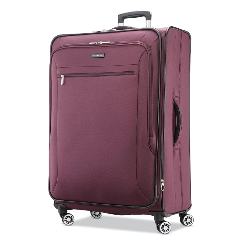 Plum Samsonite Ascella X Extra Large Spinner Checked Luggage | 248519-TJF