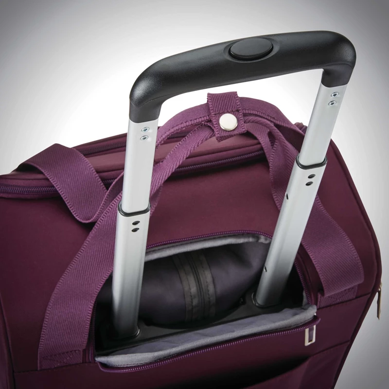 Purple Samsonite Spinner Underseater with USB Port Carry On Luggage | 130479-TON