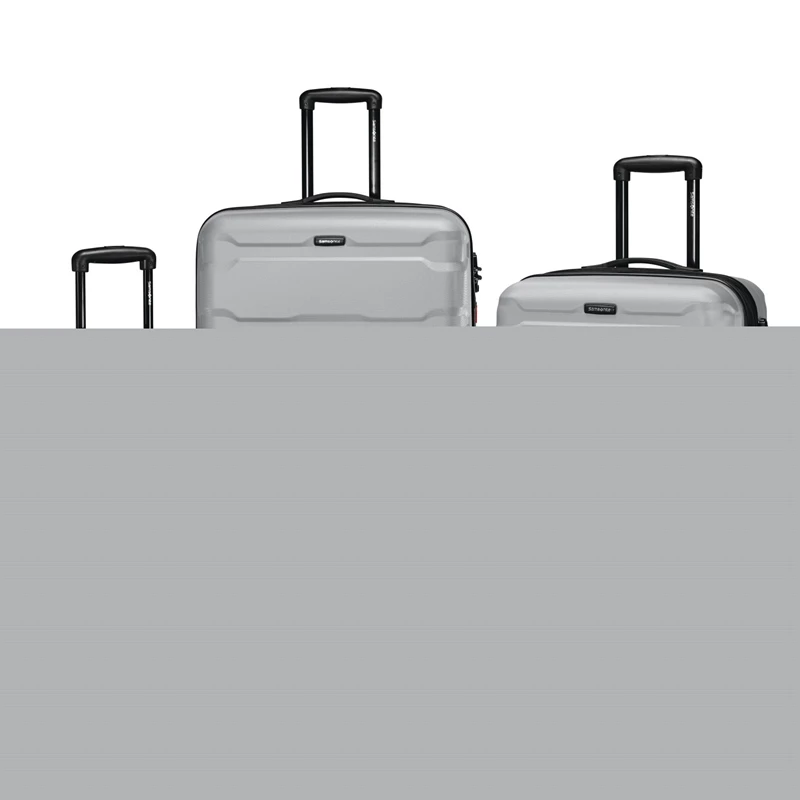 Silver Samsonite Omni PC 3 Piece Spinner Set Luggage Sets | 791038-WPB