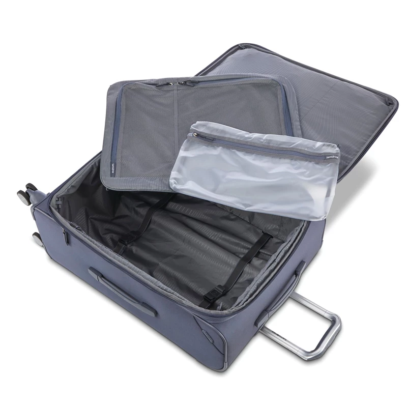 Slate Samsonite Ascentra Large Expandable Spinner Checked Luggage | 047382-YMP