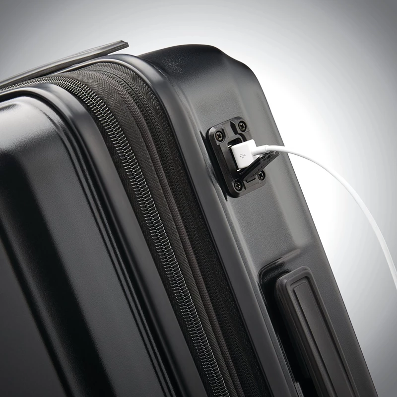 Stealth Black Samsonite Octiv Carry-On Spinner Fits 22