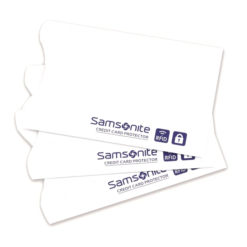 White Samsonite RFID Credit Card Sleeves (3 pack) RFID Accessories | 408369-XTO