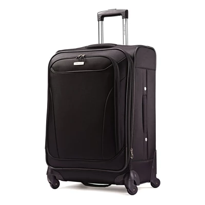 Black Samsonite Bartlett Medium Spinner Checked Luggage | 163507-MJL