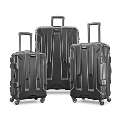 Black Samsonite Centric 3 Piece Set Luggage Sets | 213476-EVH