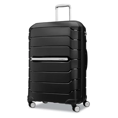 Black Samsonite Freeform Large Spinner Checked Luggage | 709614-AWM