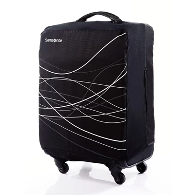 Black Samsonite Large Foldable Luggage Cover Luggage Accessories | 257043-URH