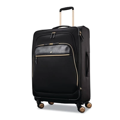 Black Samsonite Mobile Solution Large Expandable Spinner Checked Luggage | 107398-CJN