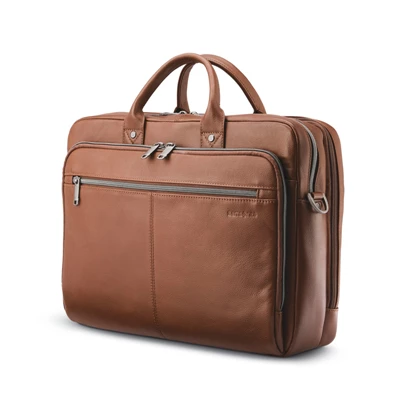 Cognac Samsonite Classic Leather Toploader Business Bags | 726590-FWO