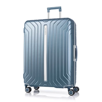 Ice Blue Samsonite Lite-Frame Checked Spinner Checked Luggage | 374852-KLQ