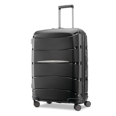 Midnight Black Samsonite Outline Pro Medium Spinner Checked Luggage | 614325-ZLH