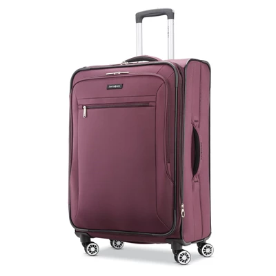 Plum Samsonite Ascella X Large Spinner Checked Luggage | 480731-ZDX